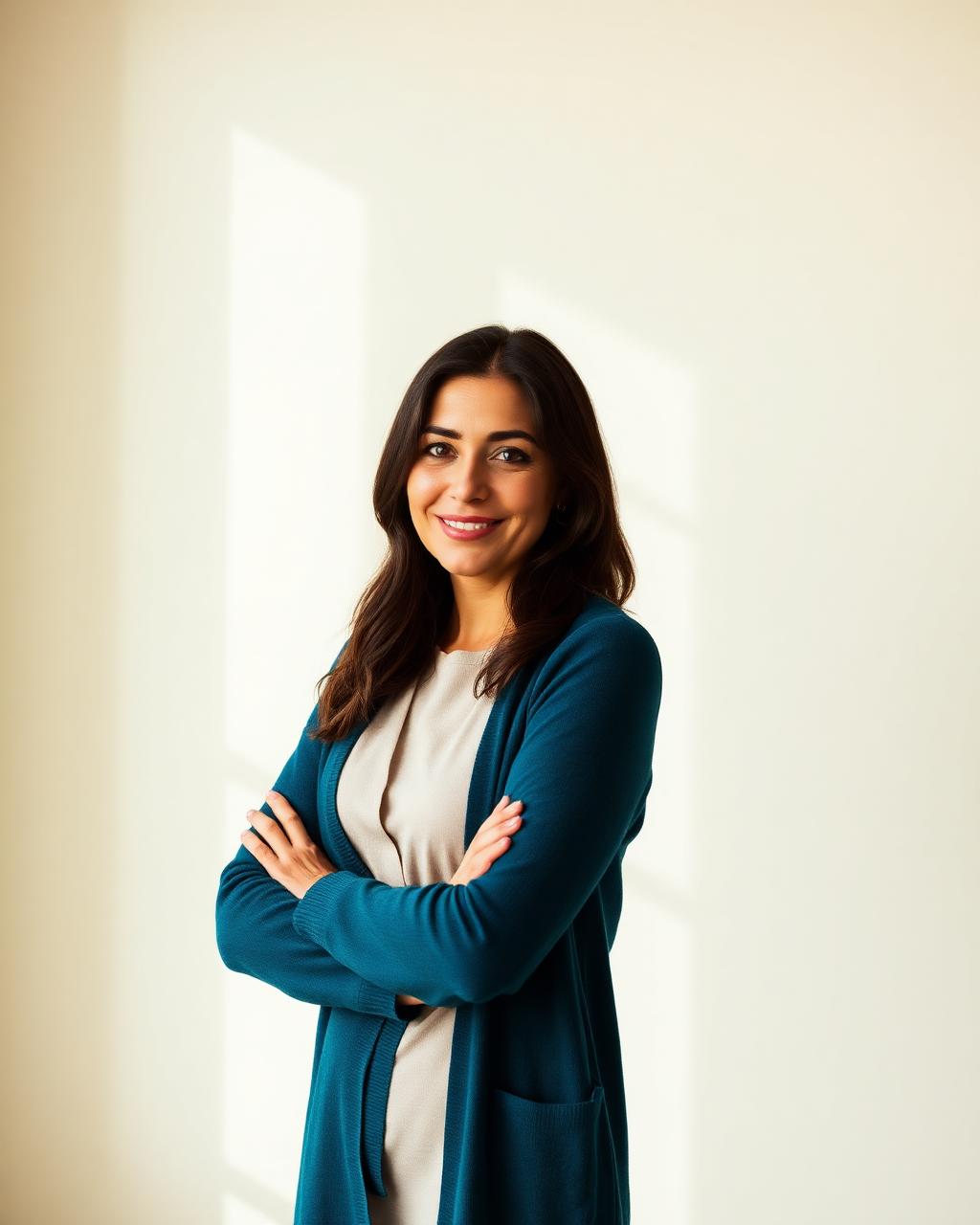 Nathalia Pereira Dias, psicóloga, em retrato profissional sorrindo